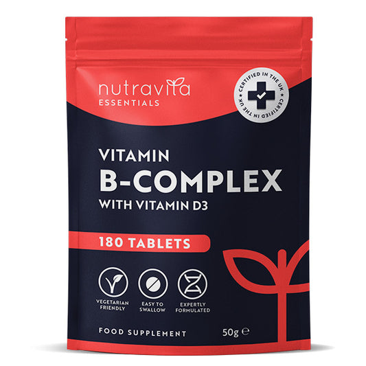 Nutravita Vitamin B Complex W/ Vitamin D3 - 180 Tablets