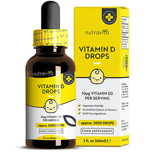 Nutravita Vitamin D3 Drops For Kids 60Ml 400Iu/10µg Per Drop