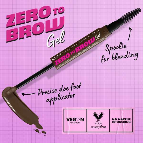 Nyx Professional Makeup Zero To Brow Gel 10 - Espresso