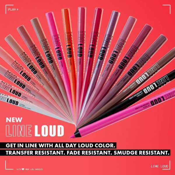 Nyx Professional Makeup Line Loud Lip Liner Goal Crusher