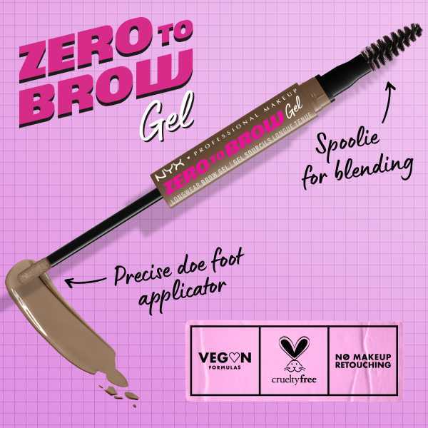 Nyx Professional Makeup Zero To Brow Gel 02 - Ash Blonde