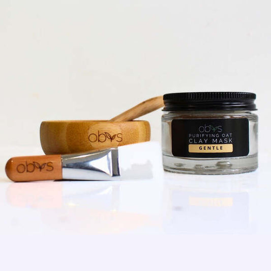 Obvs Skincare Purifying Oat Clay Face Mask Gift Set Gentle
