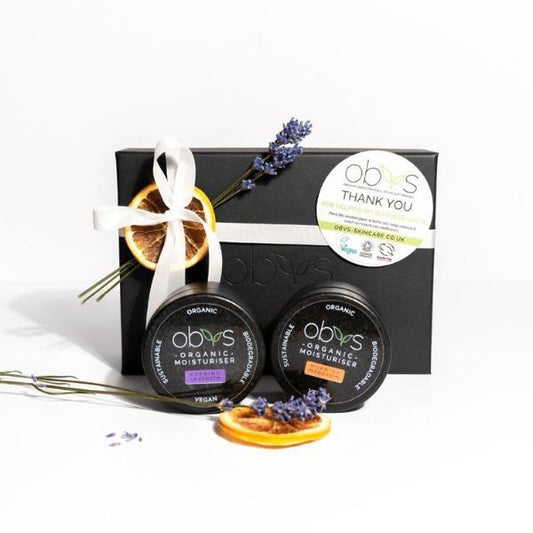 Obvs Skincare Gift Set Wellbeing Organic Moisturisers 50Ml