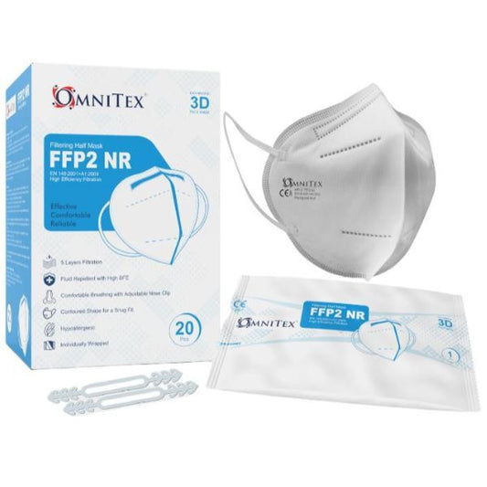 Omnitex Ffp2 Face Mask - White 20Pk (Individually Packed)