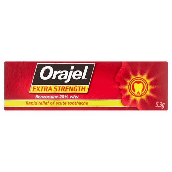 Orajel Extra Strength Dental Gel Toothache Relief 5.3G