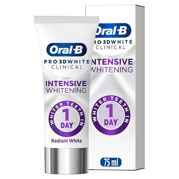 Oral-B Pro 3D White Clinical Radiant White Toothpaste 75Ml