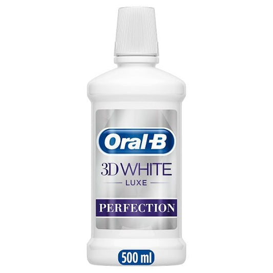 Oral-B 3D White Luxe Perfection Mouthwash 500Ml