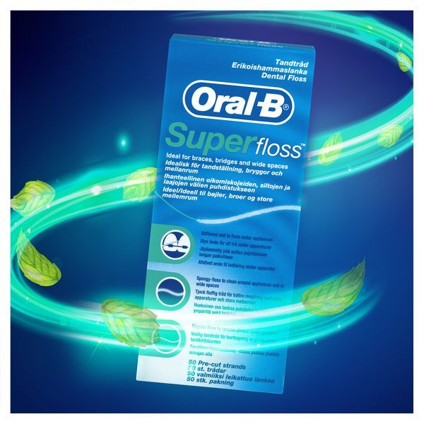 Oral-B Pre-Cut Superfloss Strands 50M