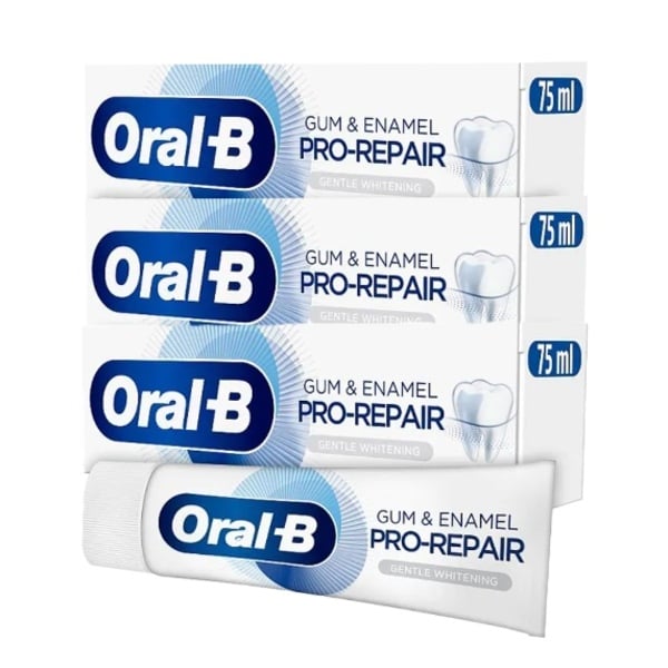 Oral-B Gum & Enamel Repair Gentle Whitening Toothpaste75Mlx3