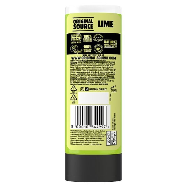 Original Source Lime Shower Gel Body Wash 250Ml