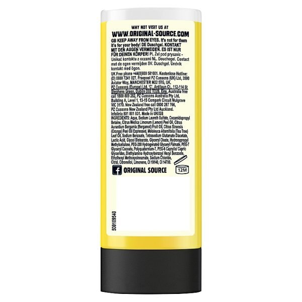 Original Source Lemon & Tea Tree Shower Gel Body Wash 50Ml