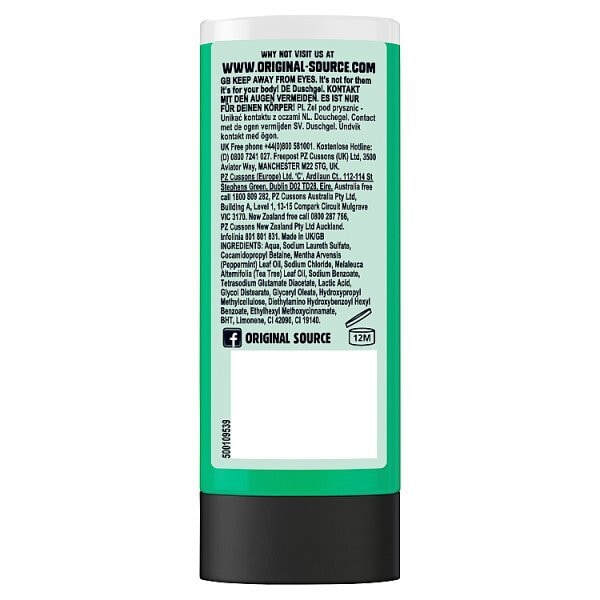 Original Source Mint & Tea Tree Shower Gel Body Wash 50Ml