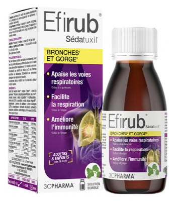 3C Pharma Efirub Sedatuxil Bronchial And Throat Syrup 125 Ml