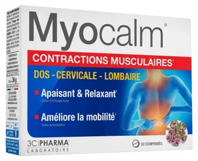 3C Pharma Myocalm Muscle Contractions 30 Tablets