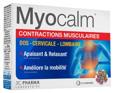 3C Pharma Myocalm Muscle Contractions 30 Tablets