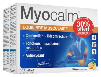 3C Pharma Myocalm Muscle Balance Lot Of 2 X 20 Phials