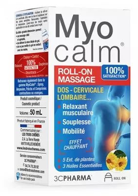 3C Pharma Myocalm Muscle Contractions Roll-On 50Ml