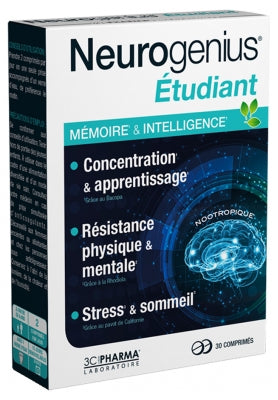 3C Pharma Neurogenius Student 30 Tablets