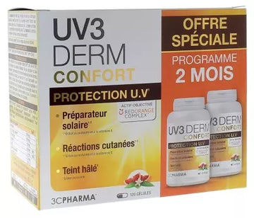 3C Pharma Uv3 Derm Confort 120 Capsules