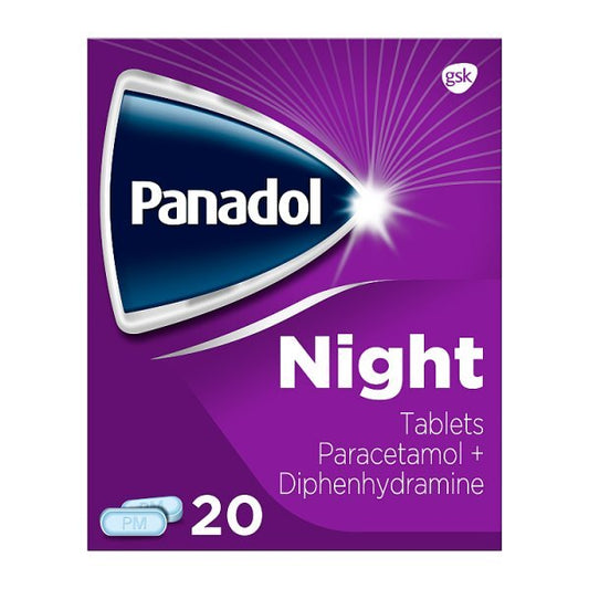 Panadol Night Paracetamol + Diphenhydramine Tablets 20S