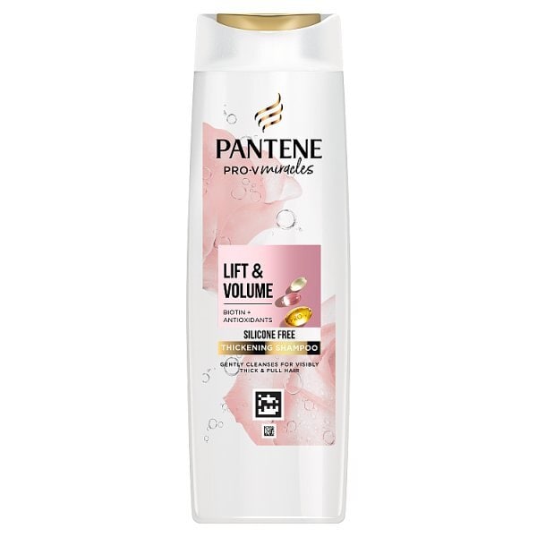 Pantene Lift & Volume Silicone Free Shampoo, Biotin, 400Ml