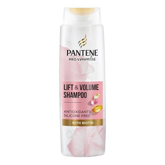Pantene Lift & Volume Silicone Free Shampoo, Biotin, 400Ml