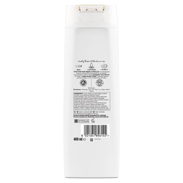 Pantene Lift & Volume Silicone Free Shampoo, Biotin, 400Ml