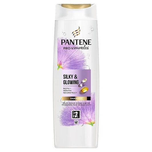 Pantene Miracles Silky & Glowing Biotin Hair Shampoo, 400Ml