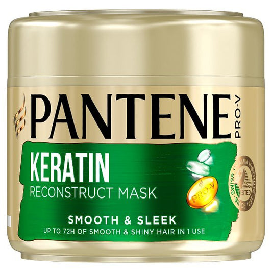 Pantene Smooth & Sleek Hair Mask, Dull And Frizzy Hair 300Ml