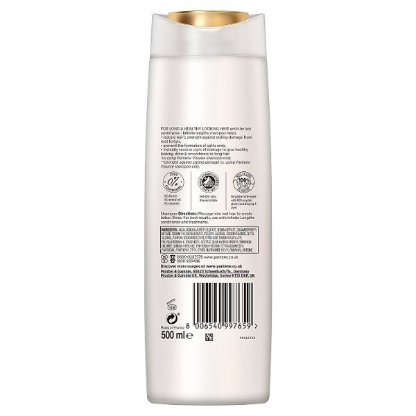 Pantene Infinite Lengths Shampoo 500Ml