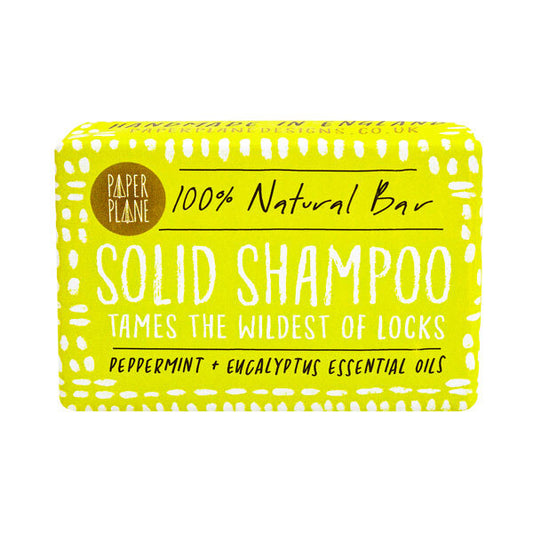 Paper Plane Solid Shampoo Bar Peppermint And Eucalpyptus 95G