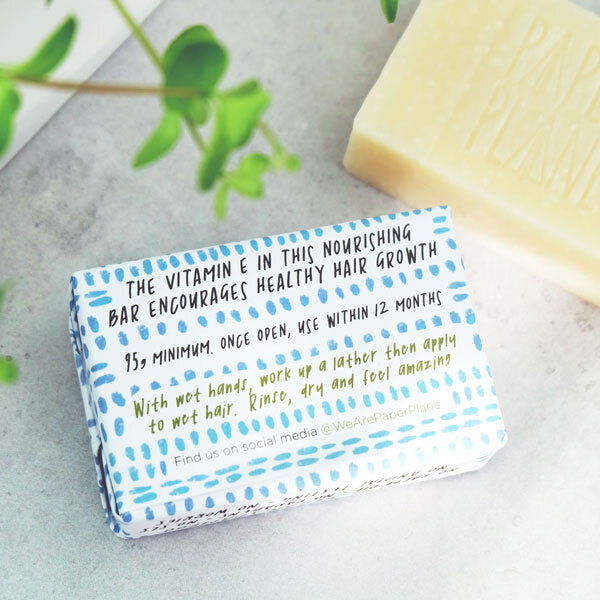 Paper Plane Solid Shampoo Bar Lavender And Tea Tree 95G