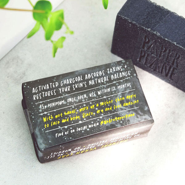 Paper Plane Charcoal Soap 95G