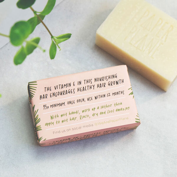 Paper Plane Solid Shampoo Bar Lavender And Geranium 95G