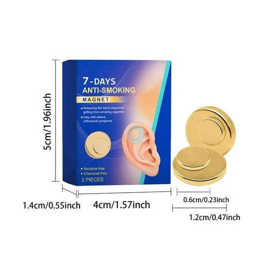 Magnetic Smoking Aid Patches – Quit Smoking Helper with Health Care Magnets (2 Pieces)
