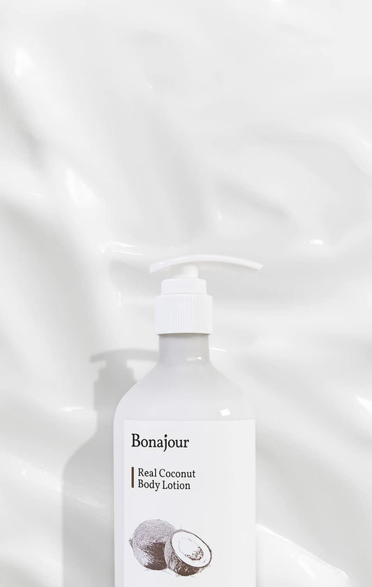 Bonajour] Vegan Daily Natural Coconut Oil Body Moisturizer – Treatment Healing Body Care 10.5 Fl. Oz