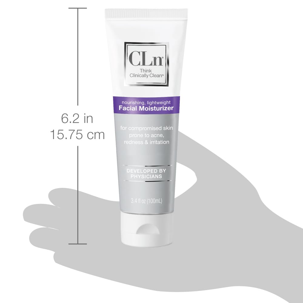 CLn Facial Moisturizer BodyWash Duo - (2) Facial Moisturizer 3.4oz & (1) BodyWash 3oz - Long lasting, lightweight, fast-absorbing, non-greasy formula. Recommended by dermatologists to lock in moisture : Beauty & Personal Care