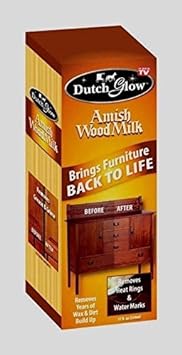 12oz Dutch Glow AMISH WOOD MILK Brings Back Restores Cleans Furniture TV DFG : Health & Household