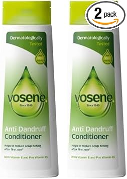 Vosene Anti Dandruff Original Conditioner, enriched with Vitamin E and ProVitamin B5. Up to 100% flake free. 300ml (Pack of 2) : Amazon.co.uk: Beauty