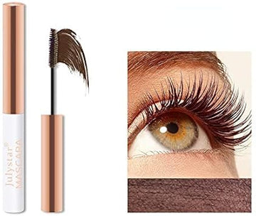 Julystar Colorful Mascara Primer Waterproof, Anti Sweat, Non Dizzy, Dyeing, Long Curling, Thick White Eye Black (06#)