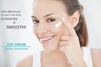 Day Cream With Collagen And Caviar Extract By Lawrens Cosmetics - Moisturizer - Uv Protector - Hydrates Skin - 4Oz : Beauty & Personal Care