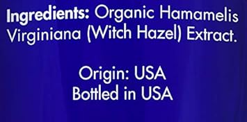 Organic Witch Hazel by Zongle, 4 OZ – 100% Pure Natural for Face, Acne, Butt, Skin, Scalp, Hair, Body