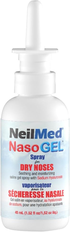 NasoGel Water Soluble Saline Nasal Gel Spray for Dry Noses by NeilMed - 1 fl.oz.- 30 ml : Health & Household