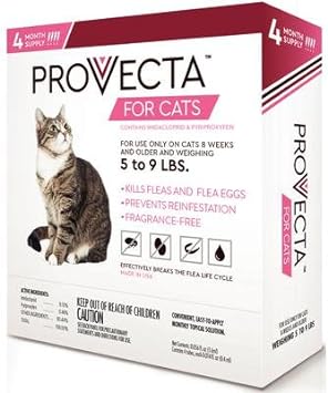 Provecta Advanced for Cats 5-9 lbs. (4 dose),White : Pet Supplies
