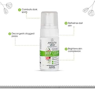 Avoka Naturals Ayouthveda Deep Clean Foaming Wash - 100Ml