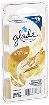 Glade Wax Melts Refill Pure Vanilla Joy, 2.3 Ounce (One Pack of 6) : Health & Household