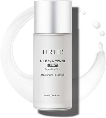 Tirtir Milk Skin Rice Toner - Deep Moisturizing, Hydrating And Refreshing For Face, Niacinamide, Ceramide, Rice Bran Extract, Nature-Oriented Ingredients, Korean Skin Care, Vegan (50Ml, Light)