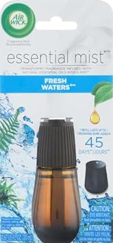 Air Wick Essential Oils Diffuser Mist Refill, Fresh Water Breeze, 1ct, Air Freshener