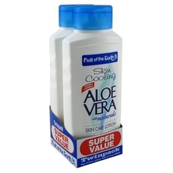 Fruit Of The Earth Bogo Lotion Aloe Vera Skin Cooling 11 Ounce (325Ml) Twin Pack : Beauty & Personal Care