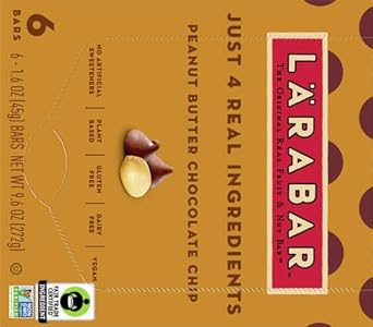 Larabar Peanut Butter Chocolate Chip, Gluten Free Fruit & Nut Bar, 6 Ct